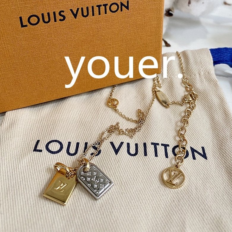 Louis Vuitton Precious nanogram tag necklace (M00599)