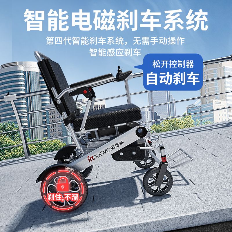 【下單咨詢客服】英洛華電動輪椅全自動80歲輪椅可折疊輕便智能殘疾人老年人代步車