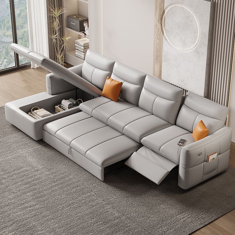 電動沙發 多功能沙發 直排沙發 智能電動沙髮床多功能零靠墻直排三人位現代簡約客廳傢具大小戶型