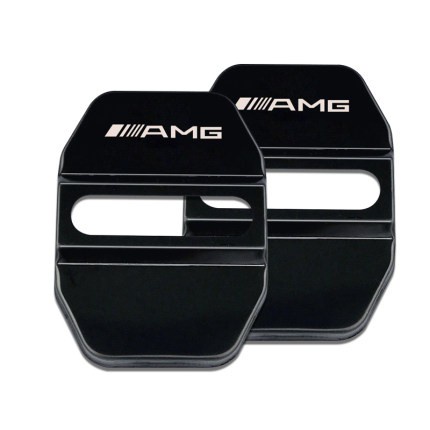 ✨1個不銹鋼適用於賓士奔馳賓士門鎖扣蓋E級新C級B級 AMG 車門鎖扣保護蓋改裝