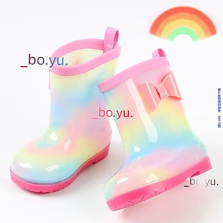兒童雨鞋 可愛雨靴 15-24號 大童 中童 出口日本 男童 女童 彩虹雨鞋 兒童雨鞋 雨靴 彩虹雨鞋