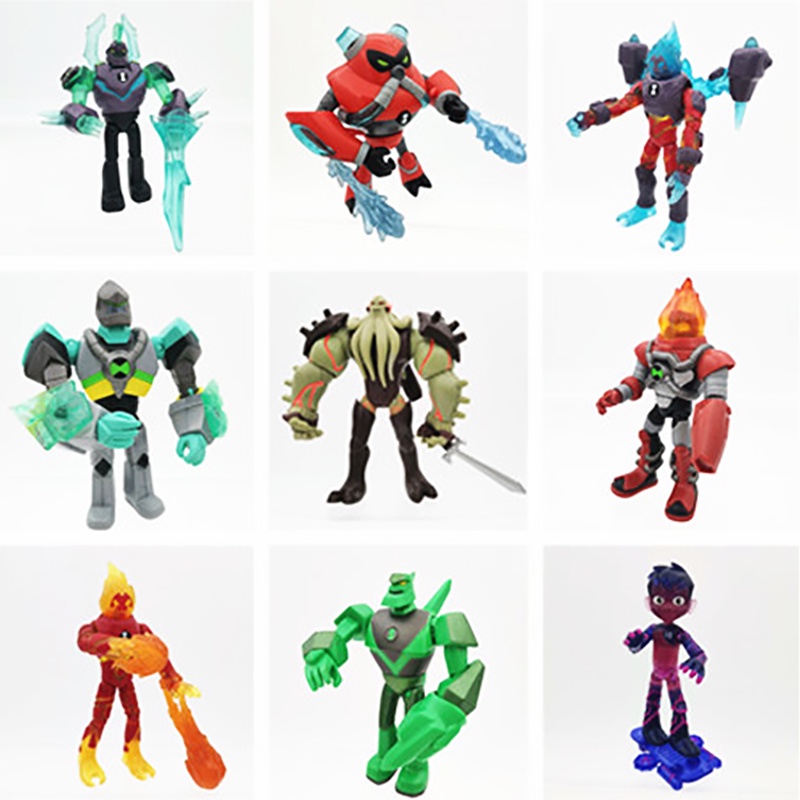 少年駭客英雄地球保衛者BEN10手辦小班公仔關節可動兒童塑膠玩具