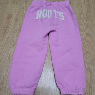 roots kids 長褲 褲 大logo 2T