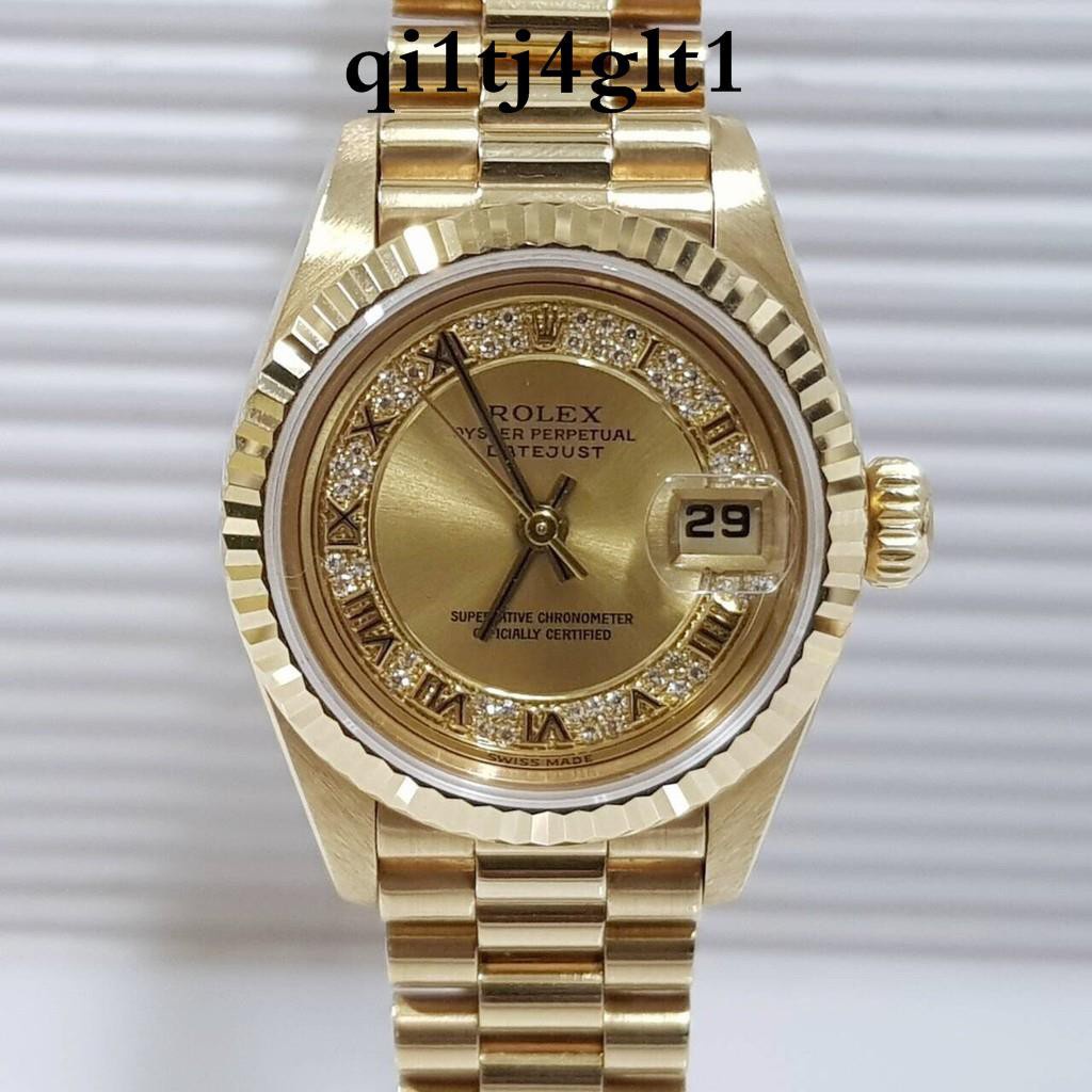 ROLEX 勞力士 紅蟳 18k金錶 原廠MR面盤 69178 2135自動機芯 錶徑26mm 編號1947