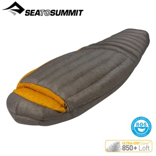 【Sea to Summit SP4 極輕暖鵝絨睡袋R 880g 左開(-8~-15度°C)《深灰》】STSASP4-R