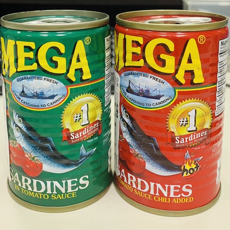 菲律賓巨牌沙丁魚罐頭 - MEGA Cá Mòi Sốt Cà hộp 155g