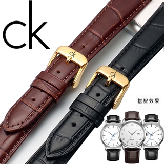 台灣熱賣23新款-錶帶c*k真皮手表帶原裝K3M214X1 K2M21126 K2G271C/3系列針-扣表帶3配件男4