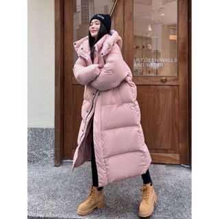 加厚保暖冬天外套🌟白鴨絨羽絨服女版年冬季新版長版過膝加厚韓版高階感炸街外套韓版 羽絨外套連帽 長款 9ELH
