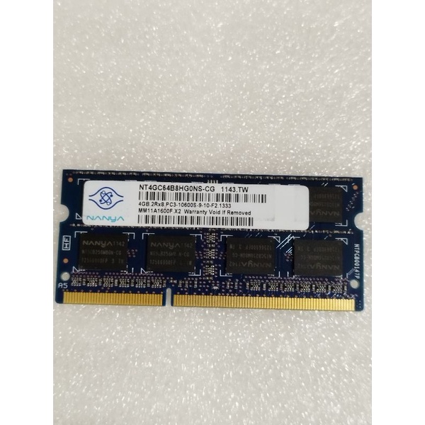 南亞科技 NANYA  DDR3/1600/1333/4G筆電記憶體