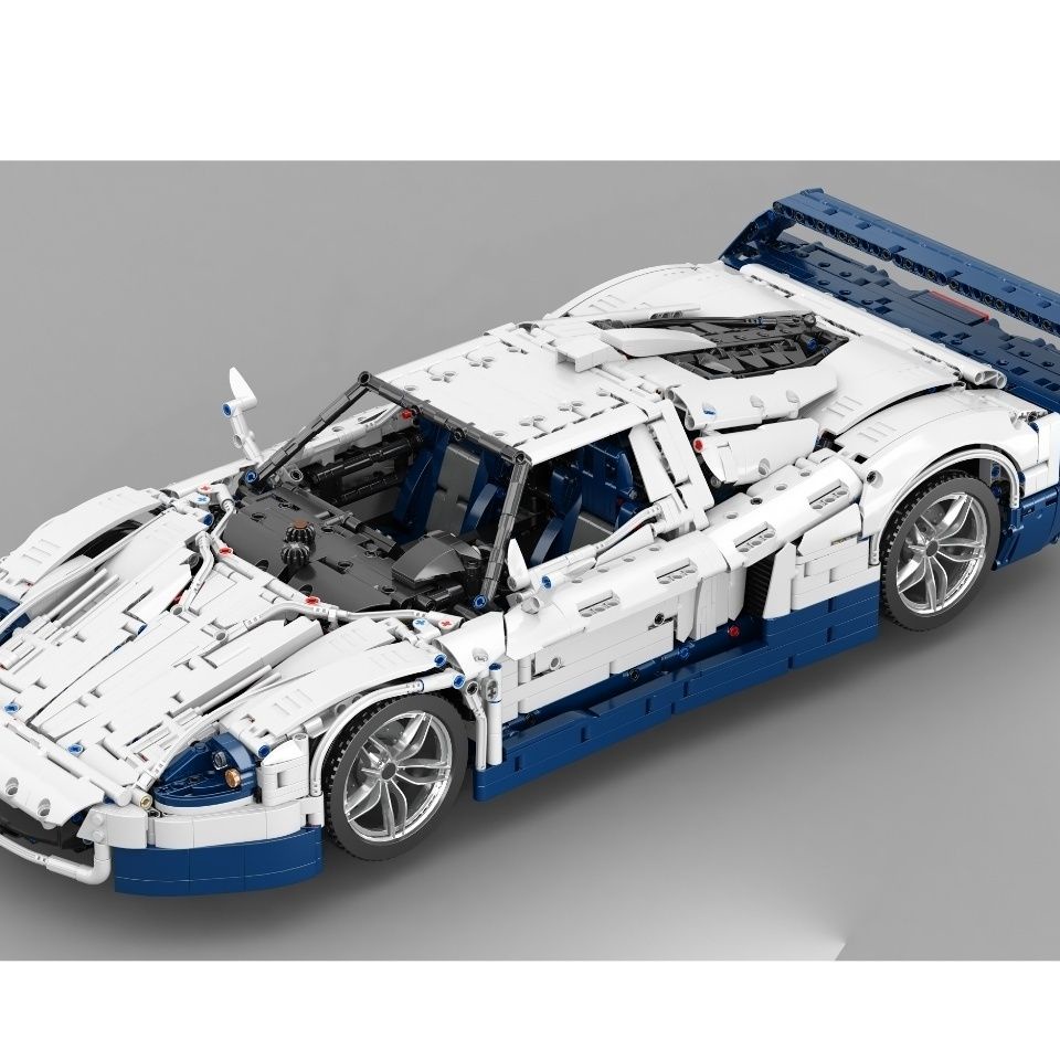 兼容樂高 組裝模型 積木 拚裝玩具 跑車模型 國産積木 瑪莎拉蒂mc12跑車moc-155137