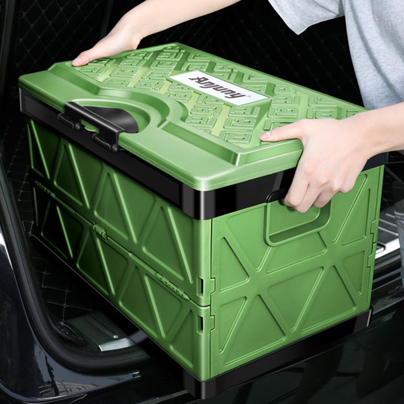 車載車載折疊收納箱汽車后備箱儲物箱尾箱多功能收容箱整理箱塑料車用