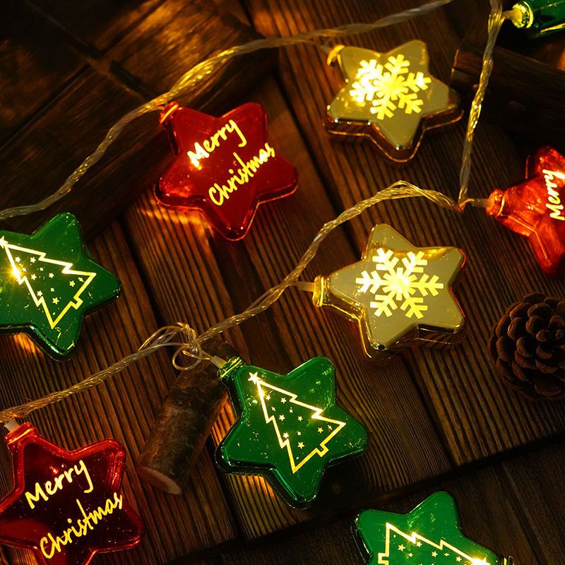 圣誕節星星掛件裝飾品道具店面場景布置樹掛飾christmas氛圍彩燈阿昆百货