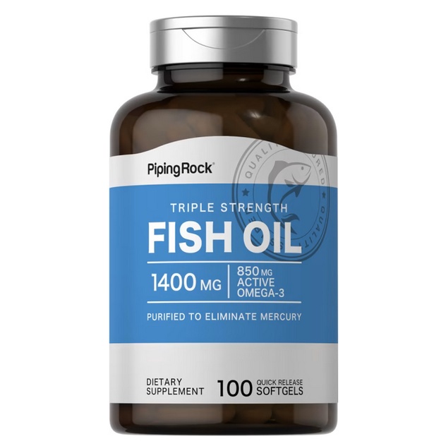 【Piping Rock】免運 omega-3 三倍魚油 Fish Oil DHA/EPA 1400mg 100顆