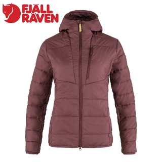 【Fjallraven 小狐狸 女 Keb 化纖連帽夾克《深葡萄紅》】F89630/化纖外套/登山外套/化纖填充外套