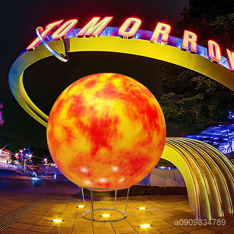 限時活動優惠\星球燈月球燈大號超大號星空裝飾燈防水圓球創意3D大號戶外月球燈