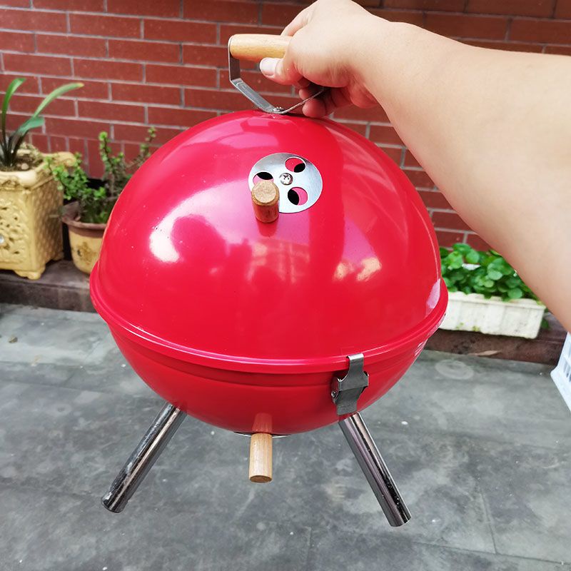 火熱雙十二~火拓室內外烤紅薯木炭烤地瓜鍋球形帶蓋燒烤取暖火爐多功能燒烤爐