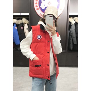 紅色男女款🔥CANADA GOOSE 加拿大鵝 戶外運動羽絨馬甲 大鵝羽絨服 立領背心 冬季情侶背心坎肩工裝保暖背心外套
