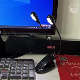 嚴選#創意書夾燈夾式樂譜架燈金屬軟管LED燈USB電池兩用閱讀護眼小檯燈