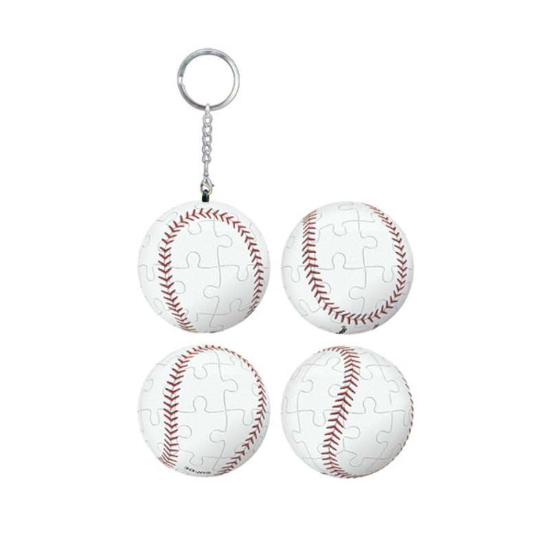 棒球立體球型拼圖鑰匙圈24片 墊腳石購物網