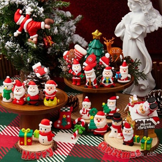 優質好貨 聖誕節蛋糕裝飾軟膠插件聖誕樹麋鹿聖誕老人禮物雪人烘焙甜品擺件 L6OX