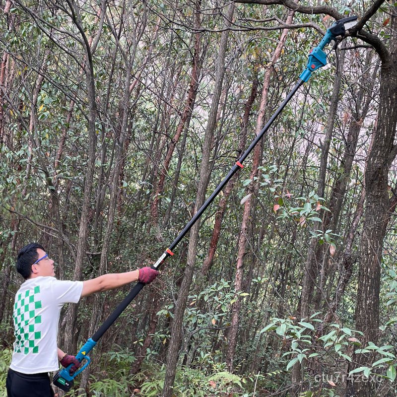 名創優品✨超長進口高空電動鋸樹神器電鋸充電手提式伐木鋸高枝伸縮鋰電鋸電動剪刀充電式剪刀電動修枝剪園藝剪刀樹枝剪電動剪樹枝