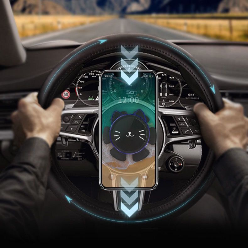新款車載 手機架支 車載 方向盤 手機支架 萬能型 汽車導航 吸盤磁吸