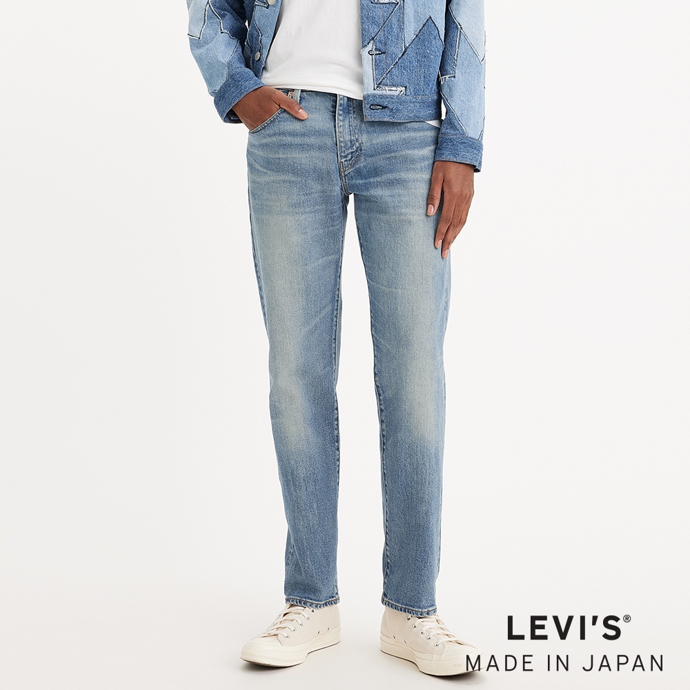 Levis MADE IN JAPAN 男款 502舒適錐形牛仔褲 / 彈性 / 淺藍色 A5881-0004 人氣新品