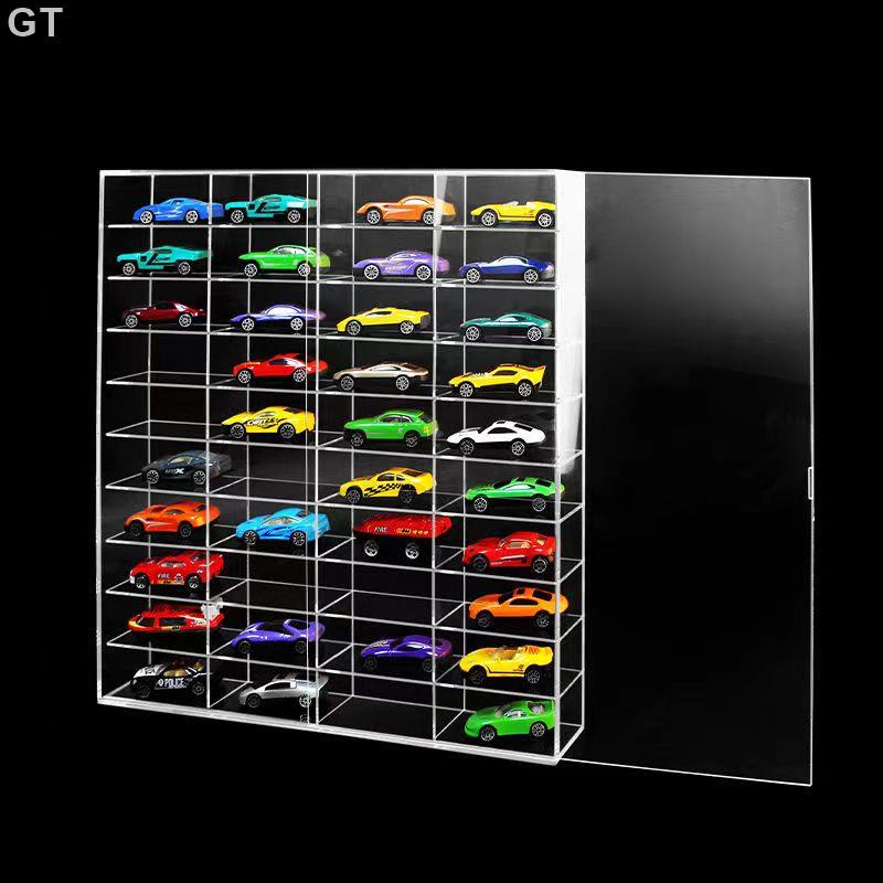 GT-玩具車模展示架 亞克力1:64汽車收納盒 車模收納多格陳列架 手辦模型小汽車展示盒 亞克力手辦展示盒