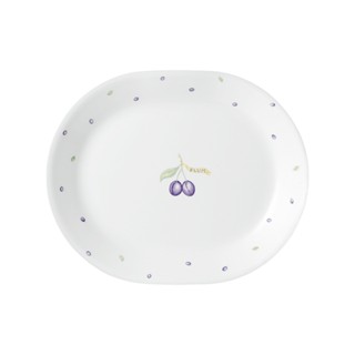 【美國康寧 CORELLE】紫梅12.25吋腰子盤