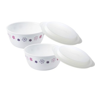 【美國康寧 CORELLE】花漾派對4件式餐盤組-D01