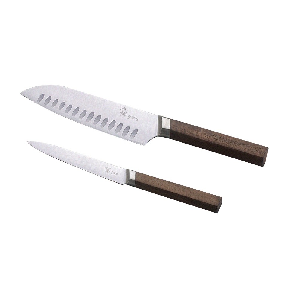 【掌廚可樂膳】日式二件式刀具組(廚師刀+萬用刀)／年度暢銷刀具