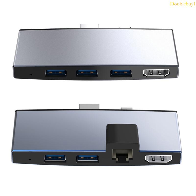 ♘Dou Rocketek USB 3 0 集線器適用於 Surface Pro 4 5 6 擴展