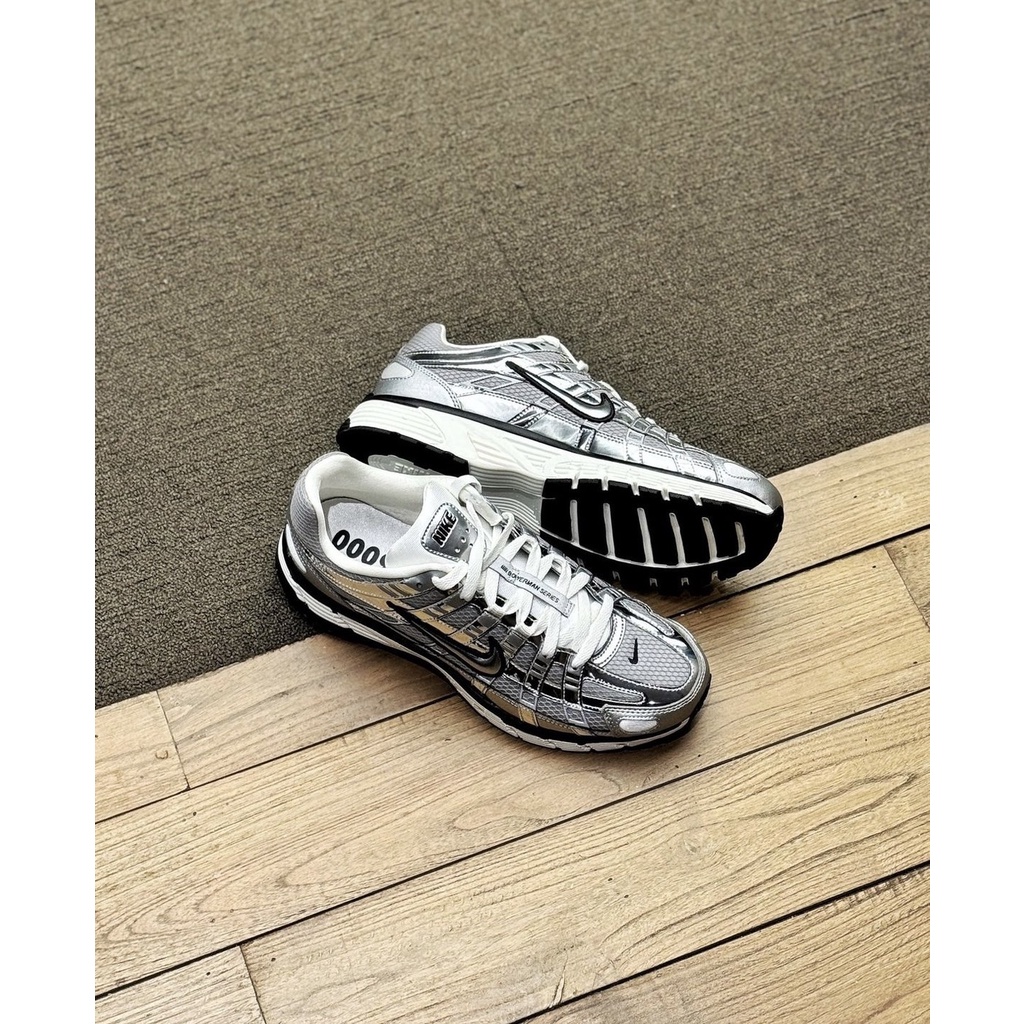 Files - 現貨 NIKE P-6000 黑銀 灰銀 液態金屬 復古 Y2K 男鞋 CN0149-001