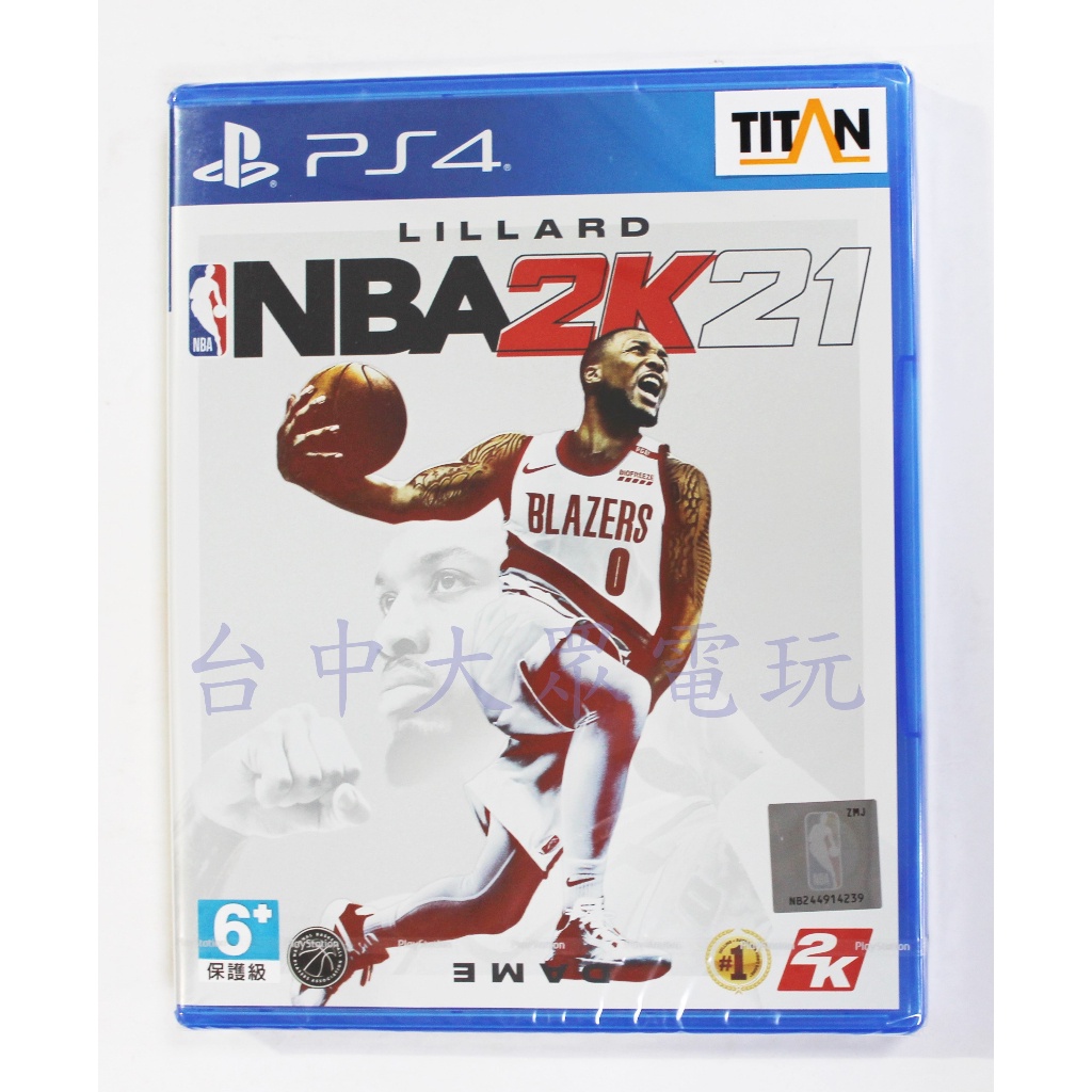 PS4 美國職業籃球 NBA 2K21 (中文版)**附特典**(全新未拆商品)【台中大眾電玩】