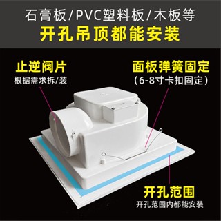 熱賣*精品石 板吊頂吸頂式換氣扇廚房浴室衛生間強力靜音通風排氣排風扇