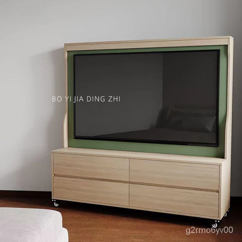 2023北歐電視機櫃可移動支架實木臥室電視櫃簡約客廳電視架 IATH
