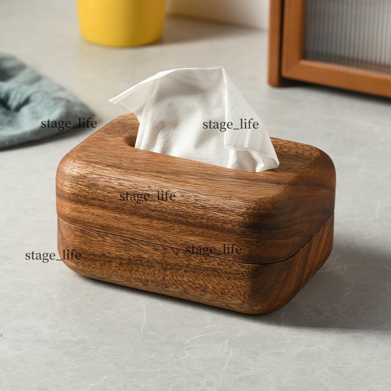 🔥🔥胡桃木麵包紙巾盒 整木木質客廳桌面相思木抽紙盒實木餐巾盒