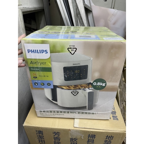 【飛利浦 PHILIPS】熱穿透氣旋數位小白健康氣炸鍋4.1L(HD9252/01)免運可小議