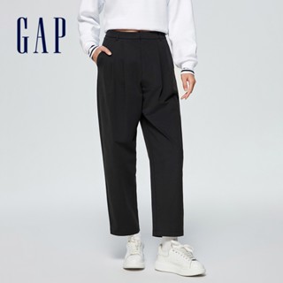 Gap 女裝 錐形卡其褲-黑色(872619)