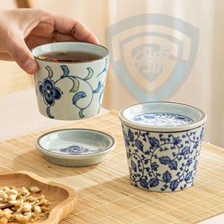 熱賣免運🧡🧡茶杯 帶蓋 復古 陶瓷 手繪茶具套裝臺灣出貨