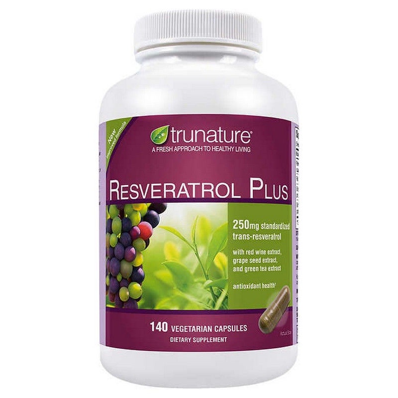 Trunature Resveratrol Plus葡萄籽白黎蘆醇精華素140粒