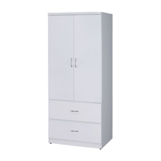 Homelike 米嵐2.5x6尺衣櫃(白色) 衣櫥 衣櫃 收納衣物 吊衣 掛衣 置物櫃 專人配送