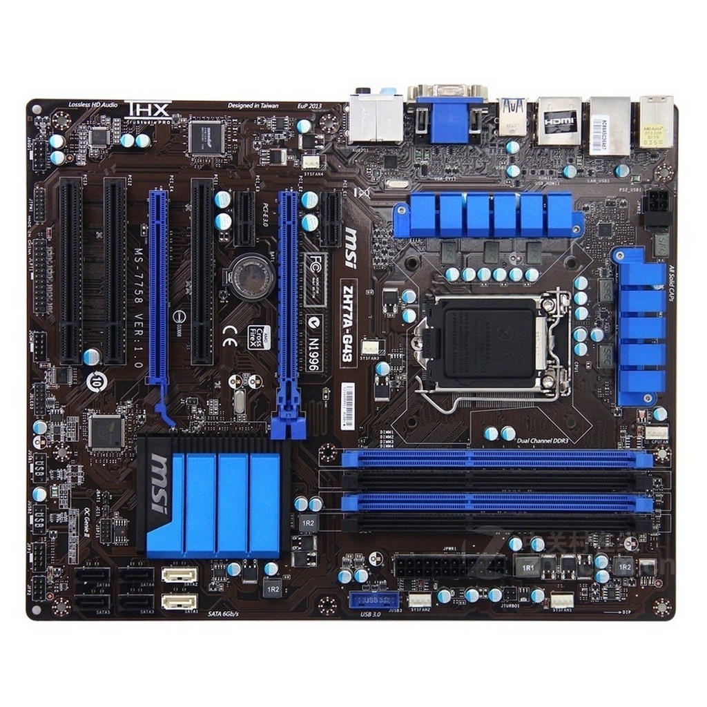 ♂MSI/微星 ZH77A-G43 H77主板 USB3 SATA3 1155主板 超Z68 Z77