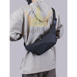 斜揹包男硬殼小挎包男款機車胸包機車騎行包男士防水運動揹包女/臺灣出貨✈✈