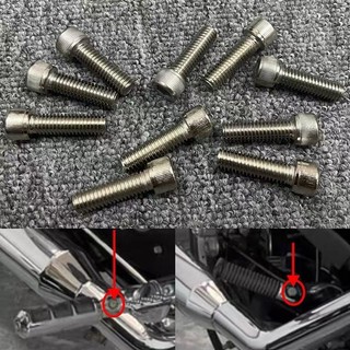 哈雷機車配件/哈雷硬漢XL883 1200N X48 72改裝後腳踏固定螺絲腳踏螺絲04-23年~機車改裝配件 機車零件