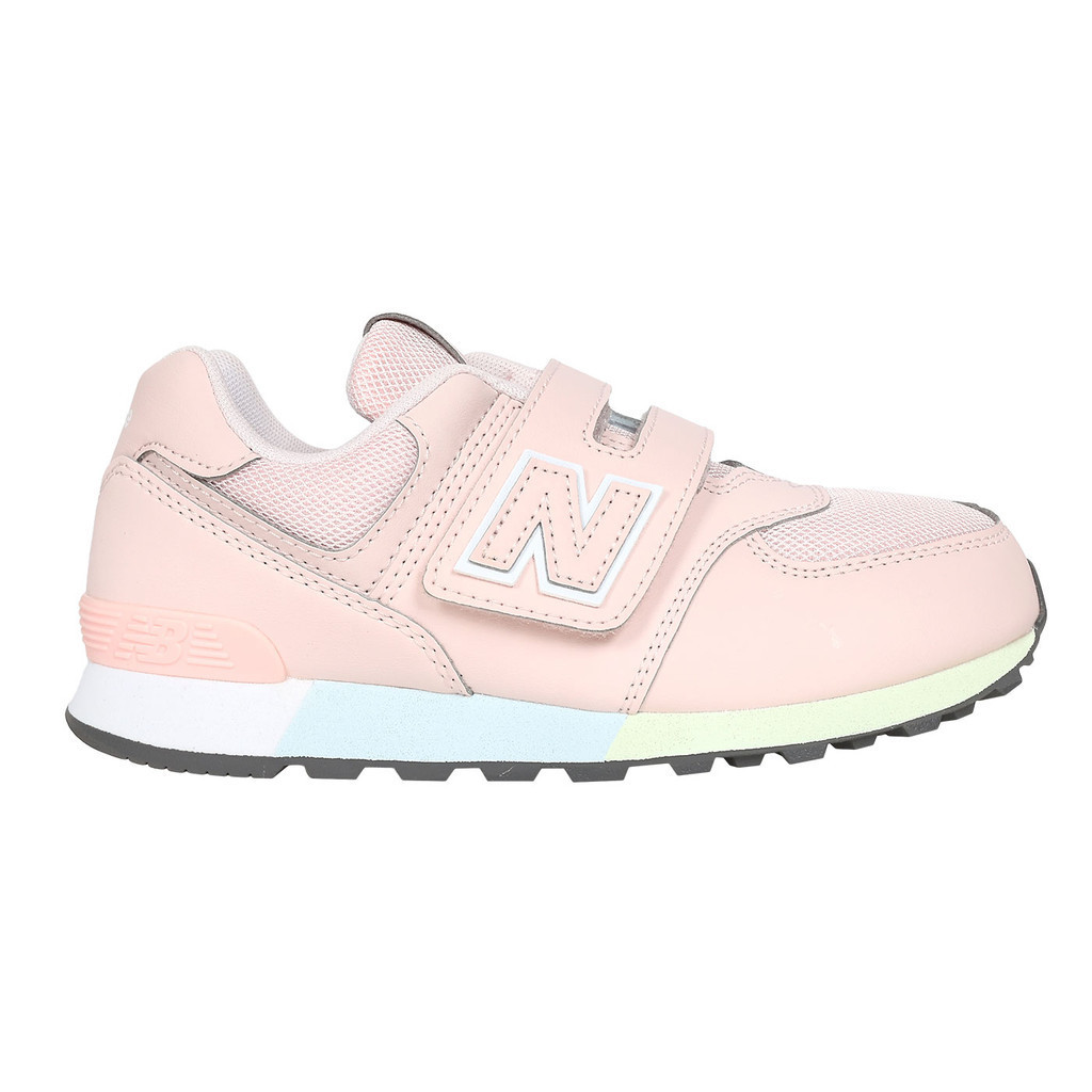 NEW BALANCE 女中童復古慢跑鞋-WIDE( 574系列 麂皮 NB「PV574MSE」 粉紅白