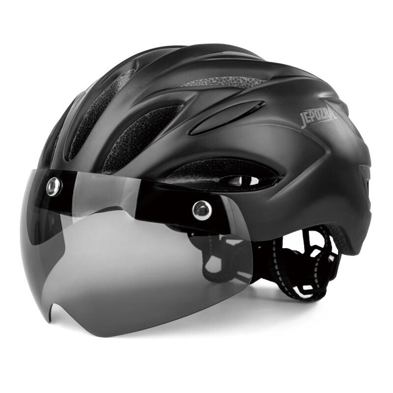 【哆哆購戶外】jepozra 自行車騎行頭盔帶磁吸式風鏡一體成型變色男女山地車公路車裝備鏡片安全帽免運