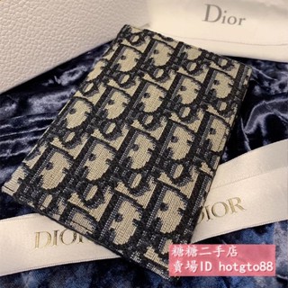 糖糖二手 Dior 迪奧 Oblique 刺繡經典老花滿印 護照夾 護照套卡包 零錢包 現貨免運