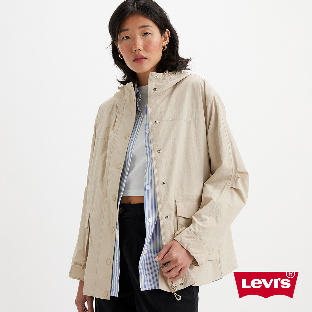 Levis 防風連帽外套 / 防潑水 / 袖口可調節  女款 A7220-0000 熱賣單品