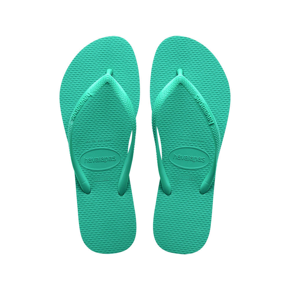 Havaianas Slim 女鞋 綠色 哈瓦仕 舒適 百搭 細帶 夾腳拖 人字拖 拖鞋 4000030-1829W